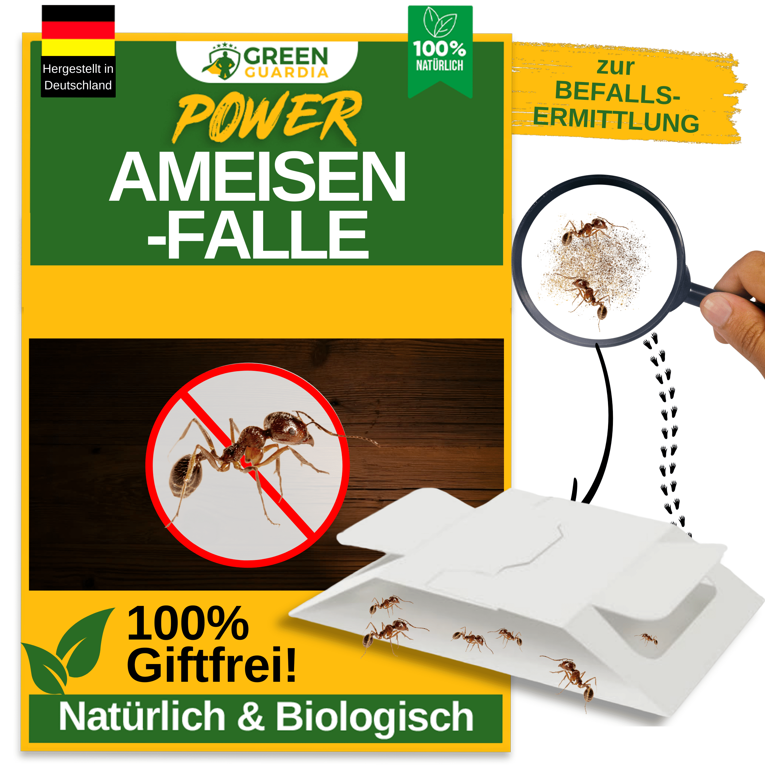 Ameisen Falle mit Spezial - Lockstoff - Green Guardia - Ihr Experte für Schädlinge und Pflanzen