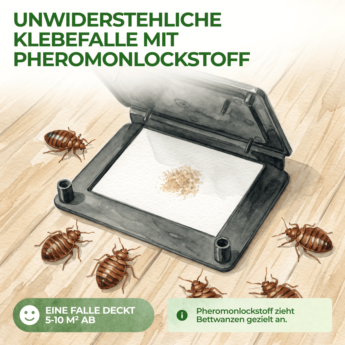 Bettwanzen Falle - Green Guardia - Ihr Experte für Schädlinge und Pflanzen