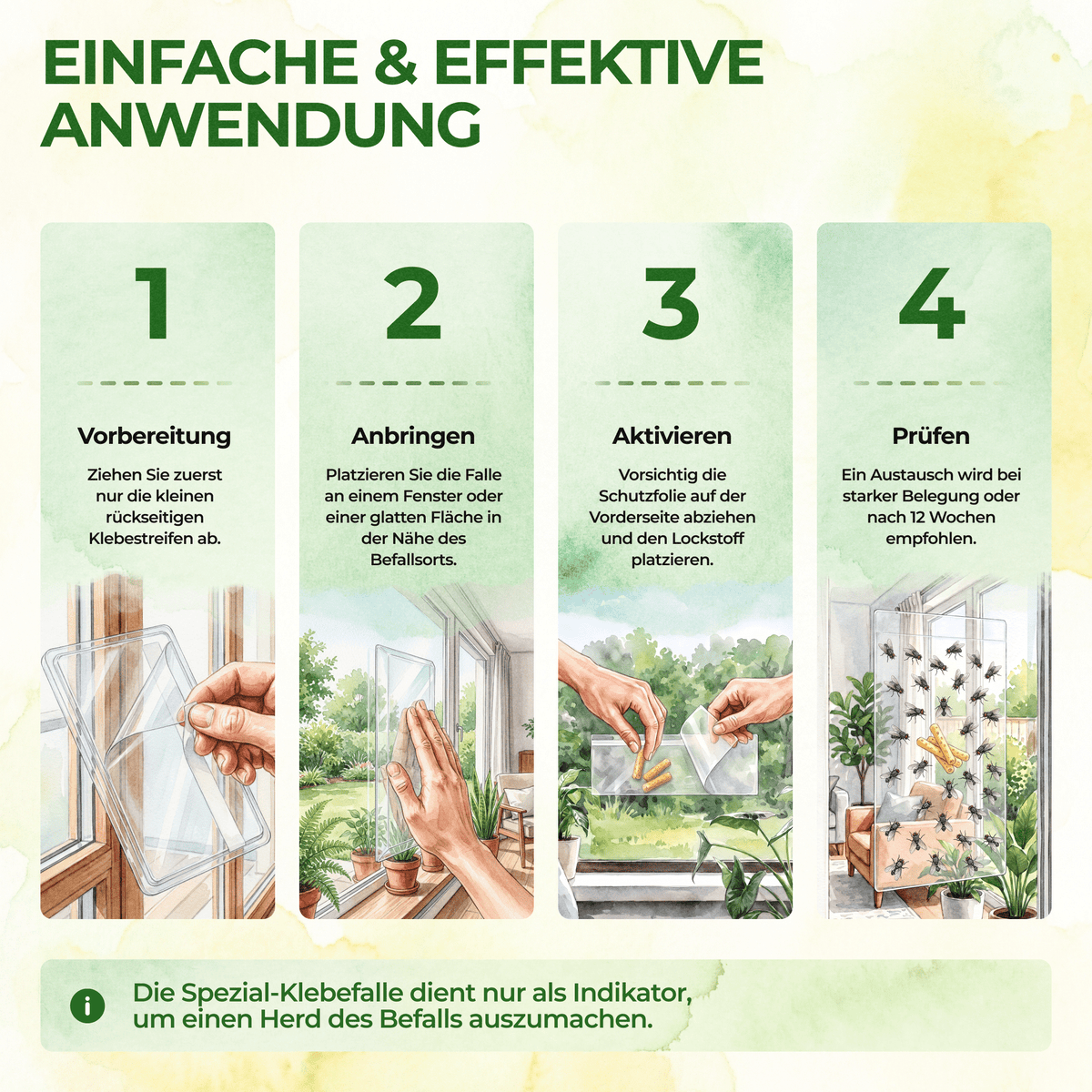 Fliegen Fenster-Falle - Green Guardia - Ihr Experte für Schädlinge und Pflanzen