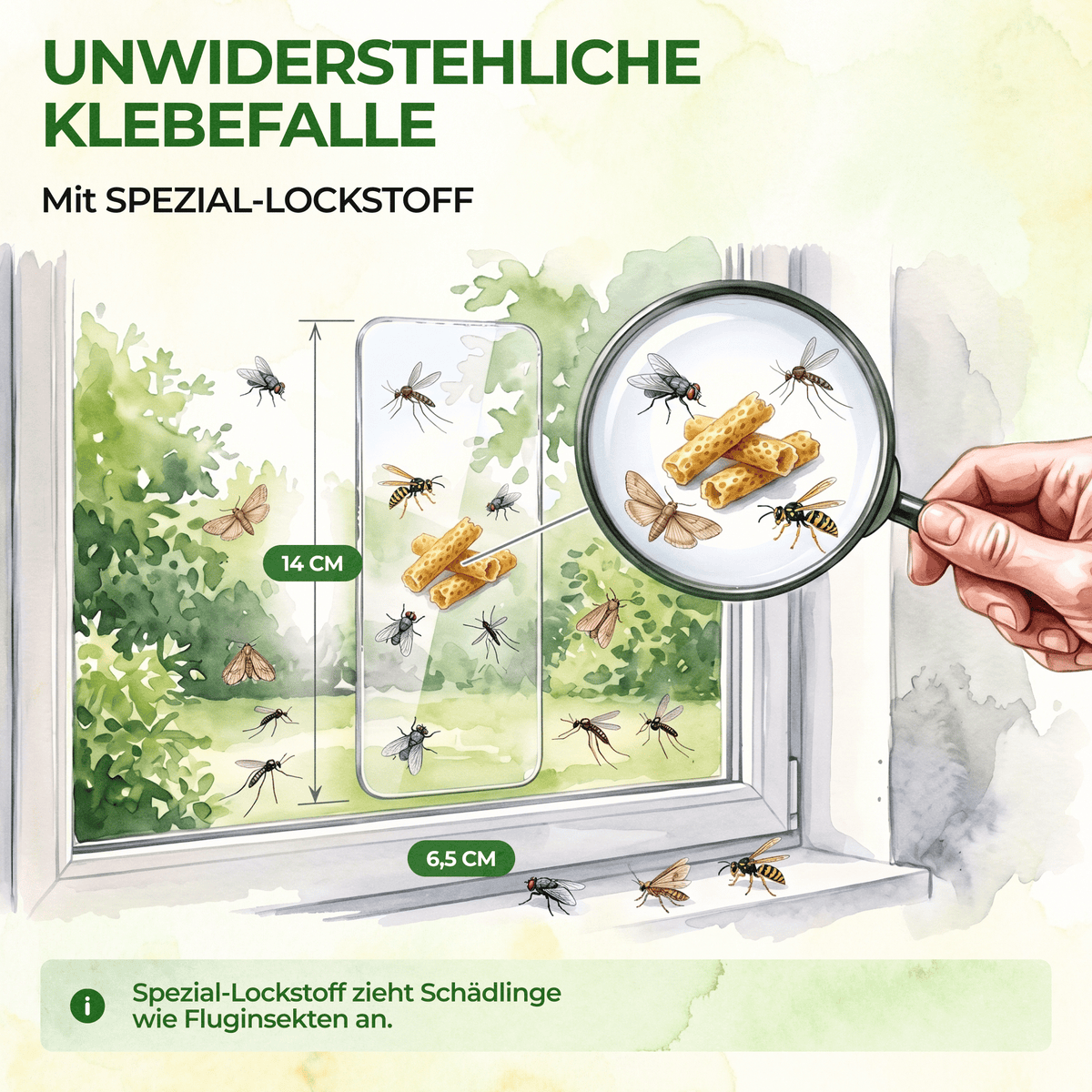 Fluginsekten Fenster-Falle - Green Guardia - Ihr Experte für Schädlinge und Pflanzen