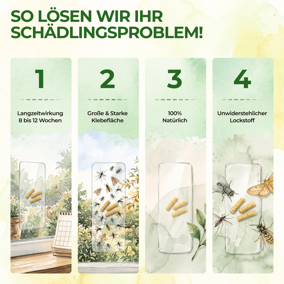 Fluginsekten Fenster-Falle - Green Guardia - Ihr Experte für Schädlinge und Pflanzen