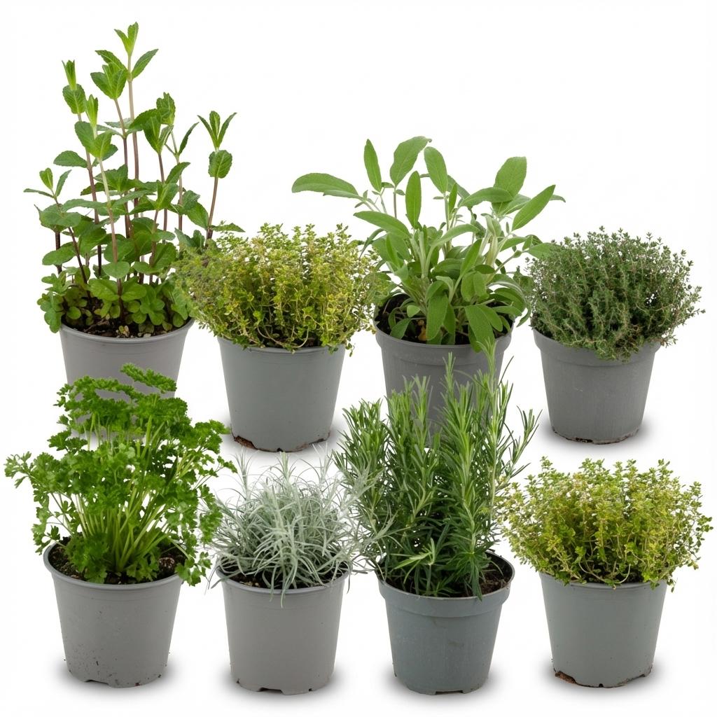 Italienische Kräutermischung – aromatische Küchenkräuter – 8 Pflanzen – Ø 12 cm Topf, ca. 12–15 cm hoch - Green Guardia - Ihr Experte für Schädlinge und Pflanzen