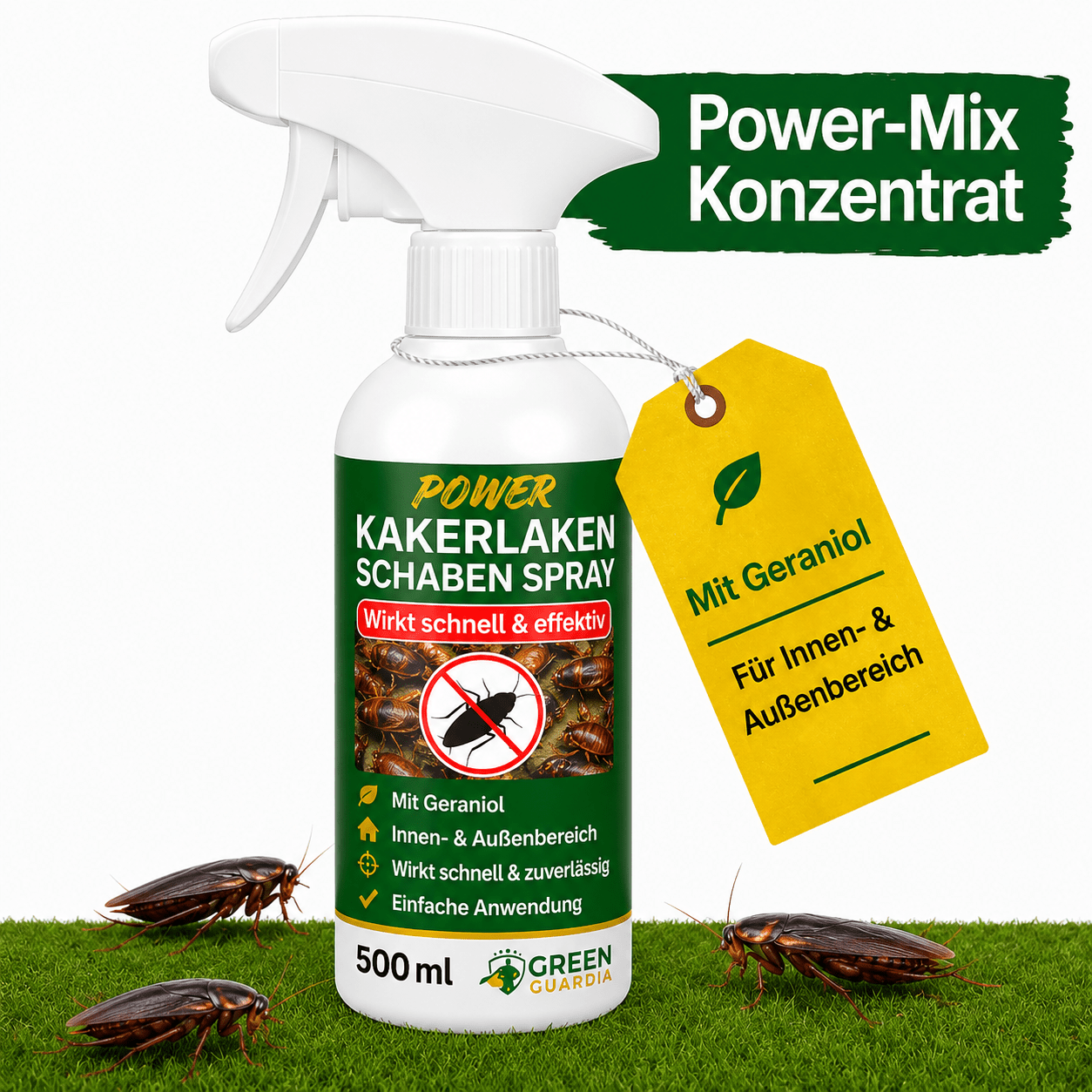 Kakerlaken / Schaben-Abwehrspray Power-Konzentrat - Green Guardia - Ihr Experte für Schädlinge und Pflanzen