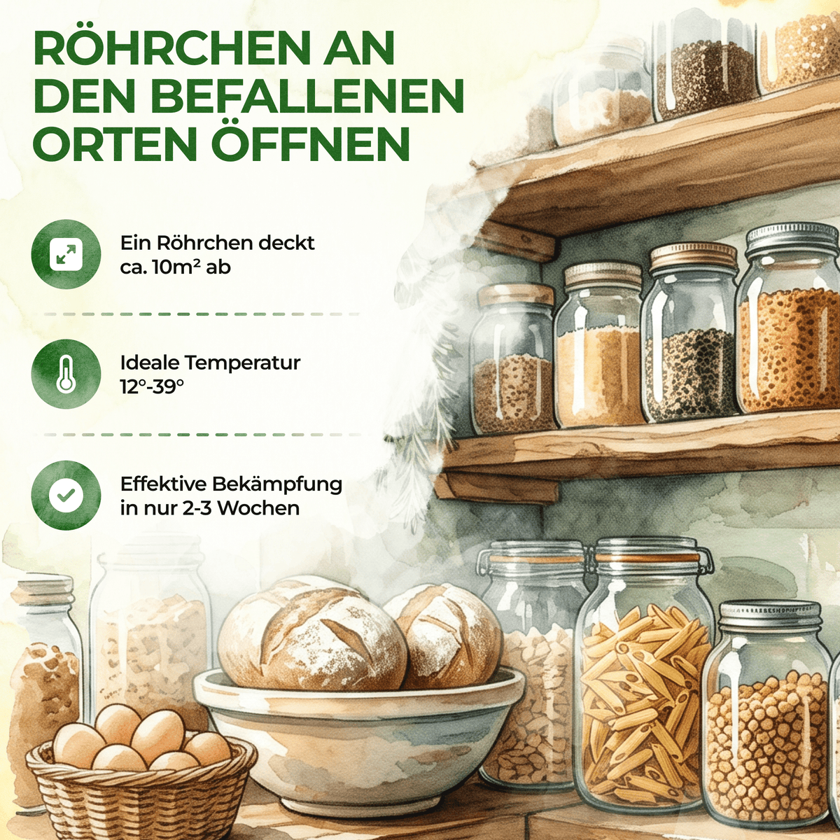Lagererzwespen gegen Brotkäfer, Reiskäfer & Co. - Green Guardia - Ihr Experte für Schädlinge und Pflanzen
