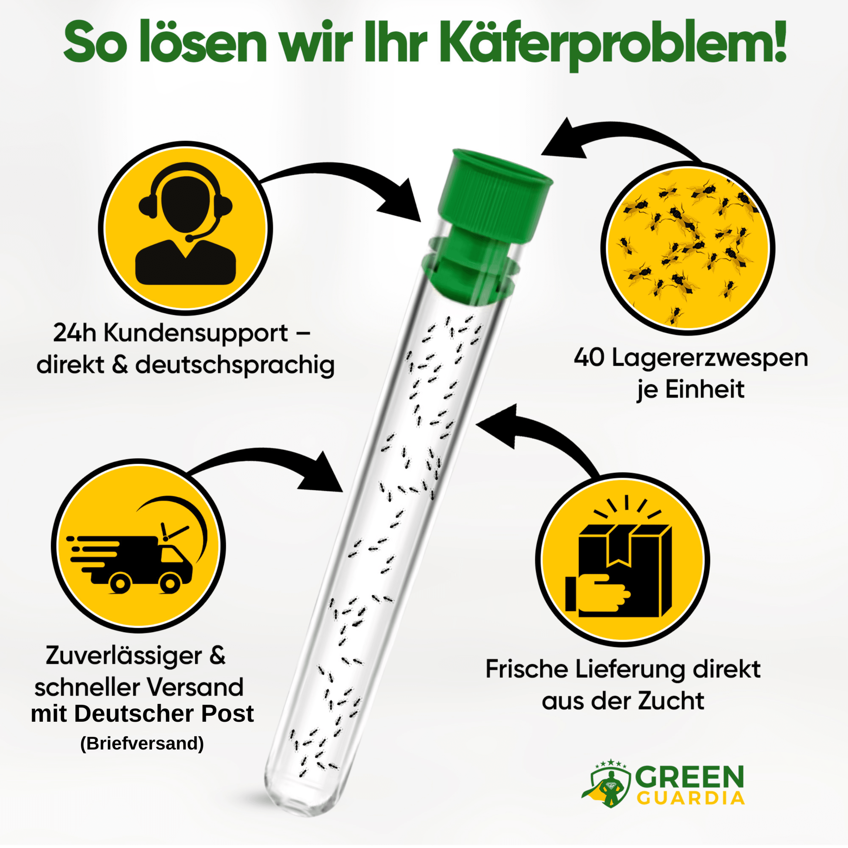 Lagererzwespen gegen Brotkäfer, Reiskäfer & Co. - Green Guardia - Ihr Experte für Schädlinge und Pflanzen