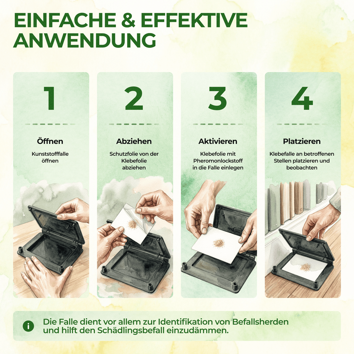 Papierfisch Falle - Green Guardia - Ihr Experte für Schädlinge und Pflanzen
