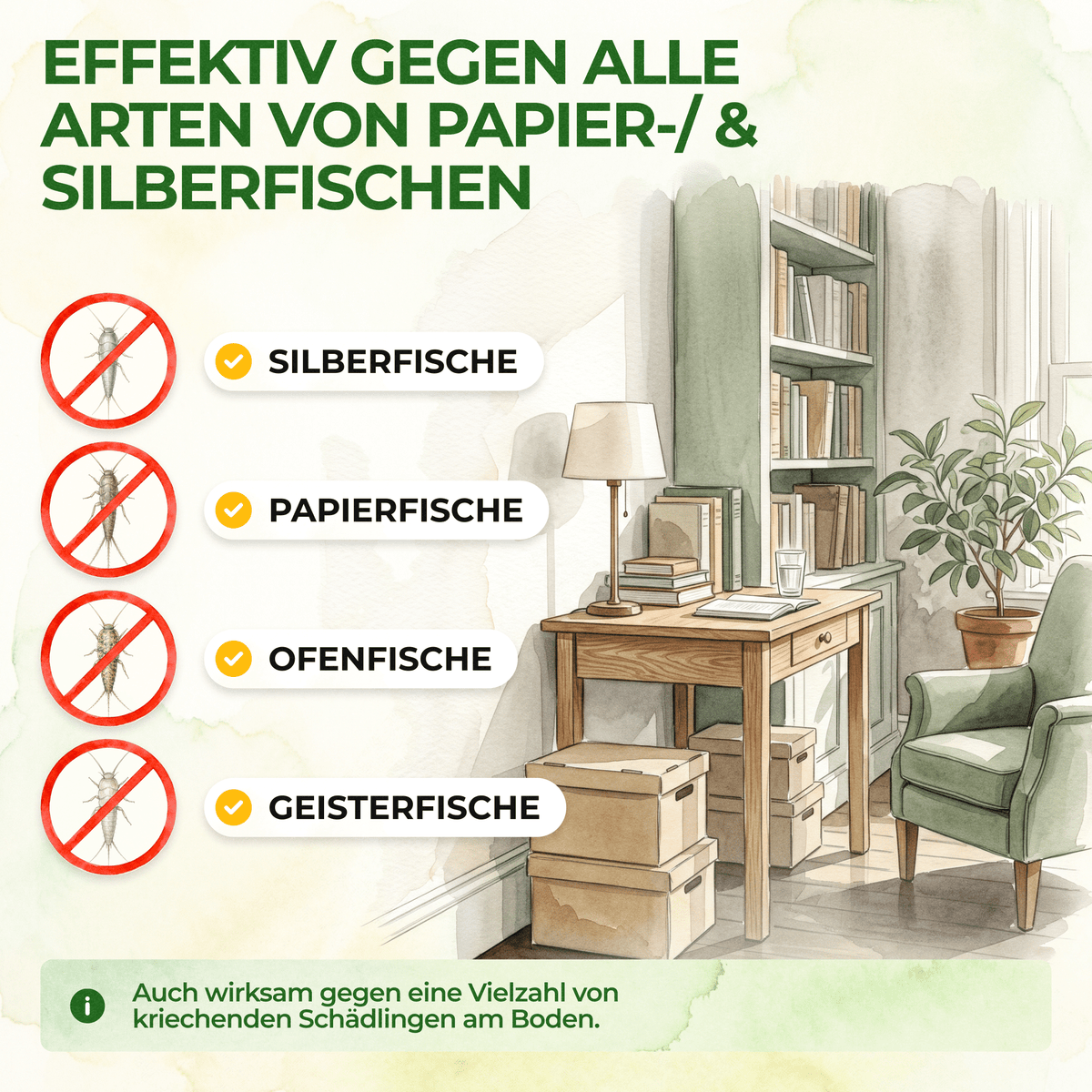 Papierfisch Falle - Green Guardia - Ihr Experte für Schädlinge und Pflanzen
