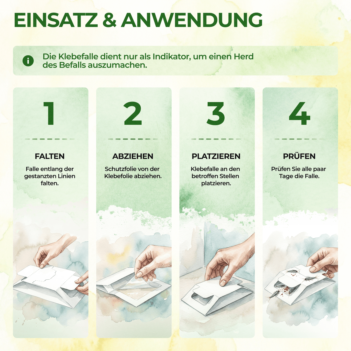Papierfisch Falle - Green Guardia - Ihr Experte für Schädlinge und Pflanzen