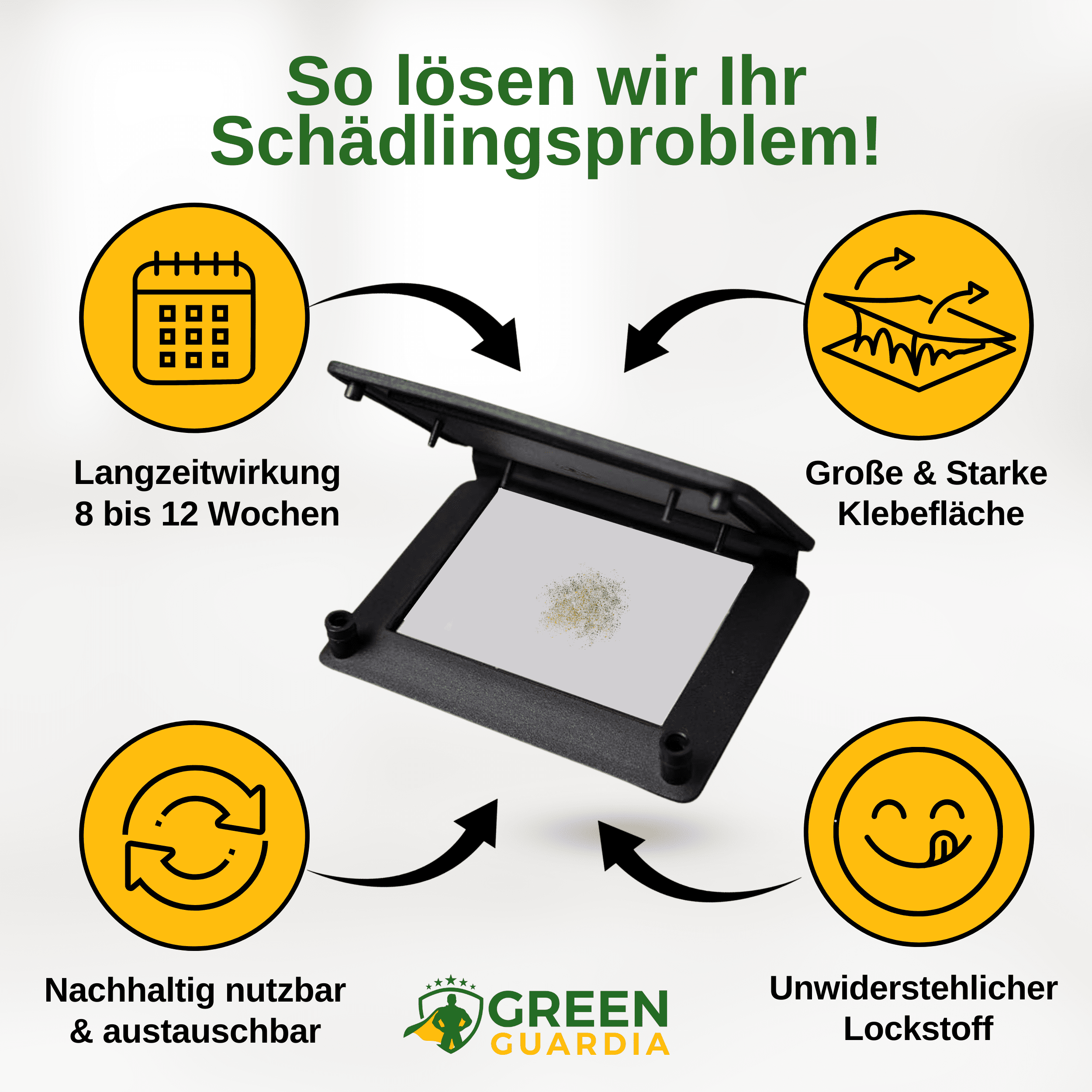 Pheromon - Lockstoff Ersatzfolien für Klebefallen (3x Stück) - Green Guardia - Ihr Experte für Schädlinge und Pflanzen