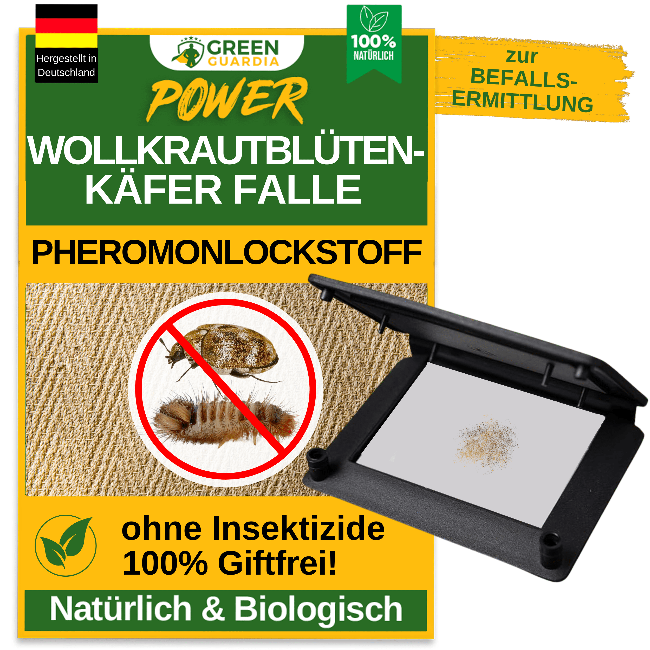 Wollkrautblütenkäfer Falle mit Pheromon - Lockstoff - Green Guardia - Ihr Experte für Schädlinge und Pflanzen